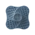Silicone Hair Catcher Drain Cover Bathroom Sink Strainer Anti-Clogging Floor Drain Pad - Blue