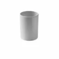 Minimalist grey toothbrush cup home wash mug simple style bathroom tumbler 9.5x6.5cm - With Magnetic Sheet / Gray