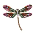Vintage colorful rhinestone dragonfly brooch pin enamel insect badge jewelry for unisex new - Dragonfly Style B (xz4783B)