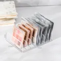 Clear acrylic makeup palette organizer for desktop cosmetic storage and display stand - Large (7 Compartments)