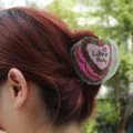 Libra Sternzeichen Acryl Haarklammer, süße Herzform, Libra Baby Design, große Haarkralle Clip. - Waage Stil (H1147)
