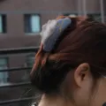 Capricorn Acetat Haarklammer, elegante Sternzeichen Haarklammer für Damen und Alltag tragen. - Graublau