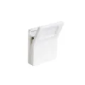 Clip mural en plastique blanc pour dentifrice, serviettes et petits objets, design simple. - Blanc