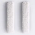 Replacement white fluffy brush heads for gap cleaning tool and air conditioner blind duster. - Air Conditioner Cleaning Brush Replacement Heads (2 Pieces)