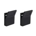 Set de clips muraux noirs, support polyvalent pour dentifrice, chapeaux et serviettes. - 2 Pièces/Ensemble / Noir