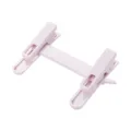 Pink dual clip book binder plastic stationery student document folder for paper organization - Taro Purple