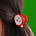 Weihnachten Weihnachtsmann Haarklammer süßer Feiertag Haarschmuck für Frauen Mädchen Zopf - H442 Weihnachtsmann-Stil