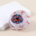 Böser Blick Haarklammer Acryl Haarkralle gruselige Neuheit Haarschmuck für Frauen Damen - H615 (Rotes Auge)
