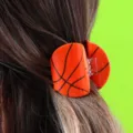 Basketball Haarklammer, kreatives oranges Sport Haaraccessoire für den täglichen Gebrauch - Großer Basketball-Stil (H380)