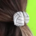 Volleyball Haarklammer für Damen, sportlicher Stil weißes Harz Haarschmuck am Hinterkopf. - Volleyball-Stil (H383)