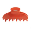 Orange Haarklammer für Damen, glänzende Acetat Haargreife, modisches großes Haarzubehör. - Orange (H14)