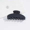 Einfarbige Haarklammer, dunkelgraue Acetat Haarklammer, elegantes Haaraccessoire für Damen. - Dunkelgrau (H03)