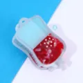 Acetate blood bag hair claw clip unique nurse style hair accessory for women and girls - Blood Bag Hair Claw (Red White Patchwork)