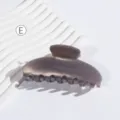Einfarbige Acetat Haarklammer Damen, elegante minimalistische Haarkralle für das tägliche Styling. - Kohlegrau (H07)