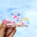 Transparente Herz Haarklammer, bunte Dopamin Haarklammer für Damen und Mädchen im Sommer Alltag. - Gebogener Stil (H1025)