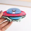 Süße Acryl Alien UFO Haarklammer für Damen, trendiger Haargreifer für modernes tägliches Styling. - UFO Raumschiff Alien Kombi Design (H1251)