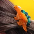 Süße Dinosaurier Haarklammer Acetat Haarschmuck Haarklammern für Damen und Mädchen Stil - Dinosaurier Form(H444)