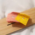 Süße Käse Bär Haarklammer acetat Hai Clip Haarschmuck für stilvolle Damen Mädchen - H912 Gemischte Farben