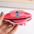 Süße Alien Acryl Haarklammer für Damen, rosa UFO Haarfänger Haarspange Zubehör. - Alien Cartoon Design (H1250)