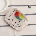 Niedliche Sushi Acetat Haarklammer, farbiges Garnelen Design Haarkralle für den Alltag. - Süße Garnele Sushi Cartoon Auge Stil (H1243)