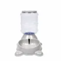 Distributeur d'eau automatique pour animaux gris marbre design mignon bol pour chat chien - Abreuvoir / Gris