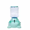 Distributeur d'eau automatique pour animaux avec base vert marbre pour chats et chiens - Abreuvoir / Vert