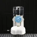 Distributeur d'eau automatique pour animaux cage suspendue chat chien fontaine à boire bleu - Abreuvoir / Bleu