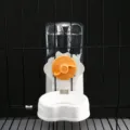Distributeur d'eau suspendu automatique pour animal de compagnie, gamelle cage. - Abreuvoir / Orange