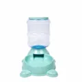 Distributeur automatique de nourriture pour animaux vert marbre variante bol chat chien. - Mangeoire / Vert