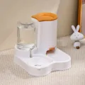 Automatischer Haustierfutterspender und Wasserspender fur Hunde und Katzen im Set. - Gelb