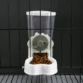 Mangeoire automatique suspendue pour chat chien bol de nourriture cage distributeur bouton vert - Distributeur de Nourriture / Vert foncé