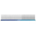 Professional pet grooming comb with metal teeth and blue aluminum handle for dogs and cats. - 19x3.2cm / Blue