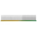 Pet grooming comb with colorful aluminum handle and stainless steel pins for long hair dogs and cats. - 19x3.2cm / Yellow-Green
