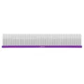 Professional pet grooming comb with stainless steel dense teeth and purple handle for cats. - Flat Type / Red