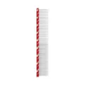 Professional metal pet grooming comb with red handle for dogs and cats daily fur care. - Red 16cm M083