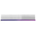 Rainbow metal pet grooming comb with aluminum handle for daily cats and dogs hair care - 19x3.2cm / Purple