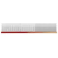 Professional rainbow pet grooming comb with aluminum handle for dog and cat care. - 19x3.2cm / Red Orange