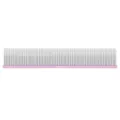 Stainless steel pet grooming comb with pink handle for professional cats and dogs daily care. - Flat Type / Pink