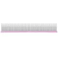 Pet grooming comb stainless steel dense teeth pink handle cat dog hair detangling tool - Flat Handle 22cm / Pink