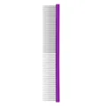 Professional pet grooming comb with stainless steel pins and purple handle for daily care. - 25cm M002B / Red