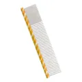Edelstahl Haustier Kamm mit orange gestreiftem Griff für Fellpflege bei Hunden und Katzen. - Gold Locker-Dicht 20cm M032B