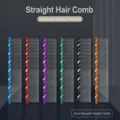 Stainless steel pet grooming comb, 16cm colored handle dog cat hair removal tool straight pin - Random Color