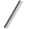 Professional metal pet grooming comb for dogs and cats daily hair care and styling tool. - 19cm / Black Double Row