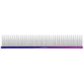 Professional metal pet grooming comb with gradient handle for cats and dogs daily care. - Flat Handle 22cm / Rainbow Purple