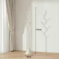 Appendiapiti da terra moderno minimale a forma di albero portabiti da camera 175cm - bianco crema