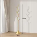 Appendiabiti da terra dorato a forma di albero, stendibiancheria verticale moderno da camera. - Oro di Lusso
