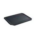 Letto per animali rialzato nero coperta in rete traspirante tappetino rinfrescante lavabile - Piccola Copertura 55x55cm / Nero