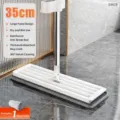 Mocio piatto con pannello da 35 cm, uso umido e asciutto, scopa per pavimenti rotante a 360°. - Standard 35cm (1 Panno per Mocio)