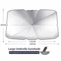 Parasol Para Coche Plegable Parabrisas Delantero Proteccion UV Gran Modelo Auto - Tamaño grande engrosado / Plata Titanio