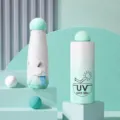 Ombrellino da sole compatto verde menta sfumato, protezione UV ombrello capsula donna. - Verde Menta Sfumato